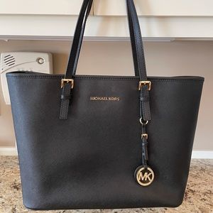 Michael Kors Black Jet Set Tote Bag